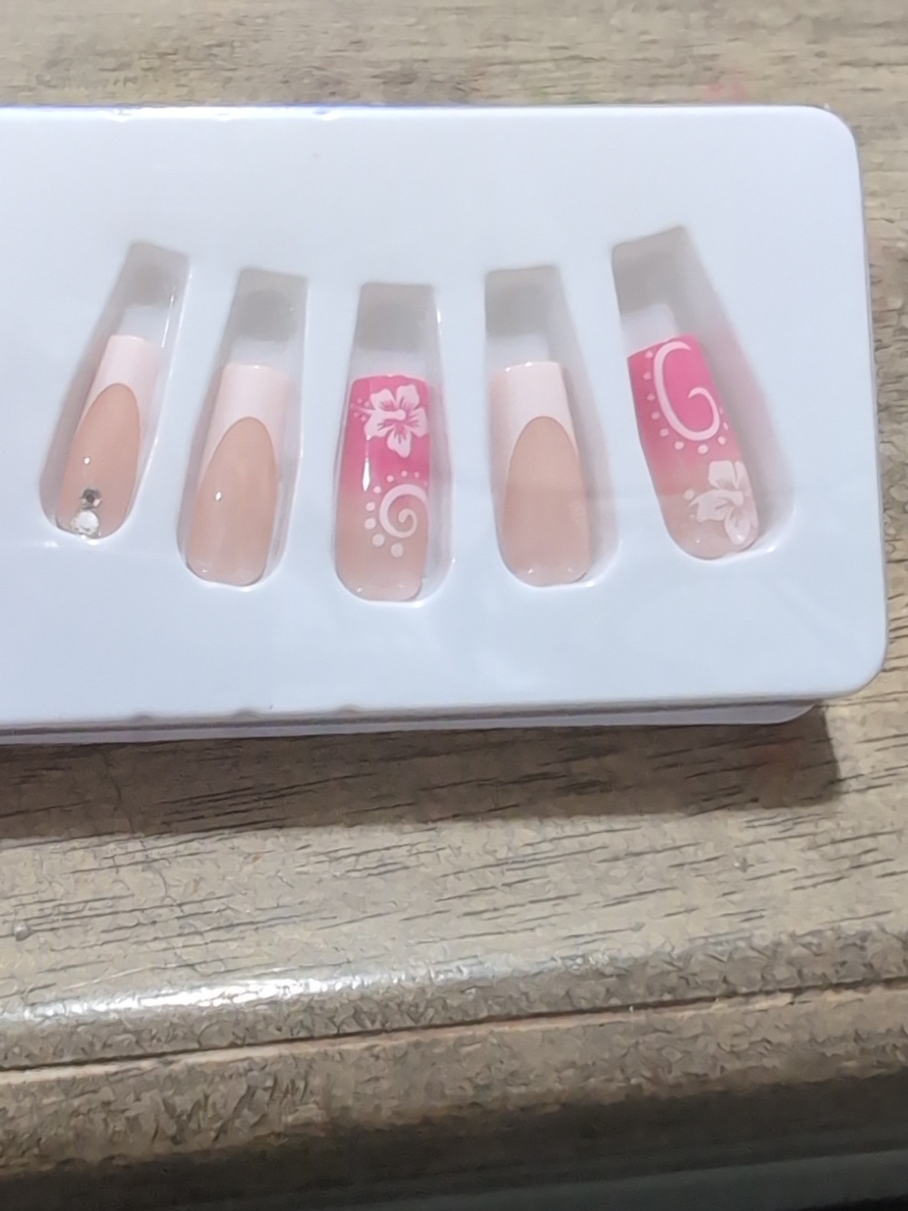 NEW ! Lot Of 3 Packs False Faux Nails Stick On *BINK - Picture 3 of 5